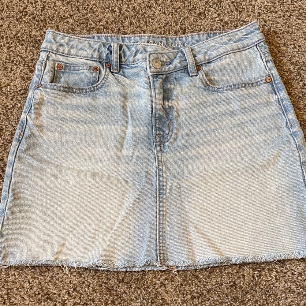 American Eagle denim mini skirt